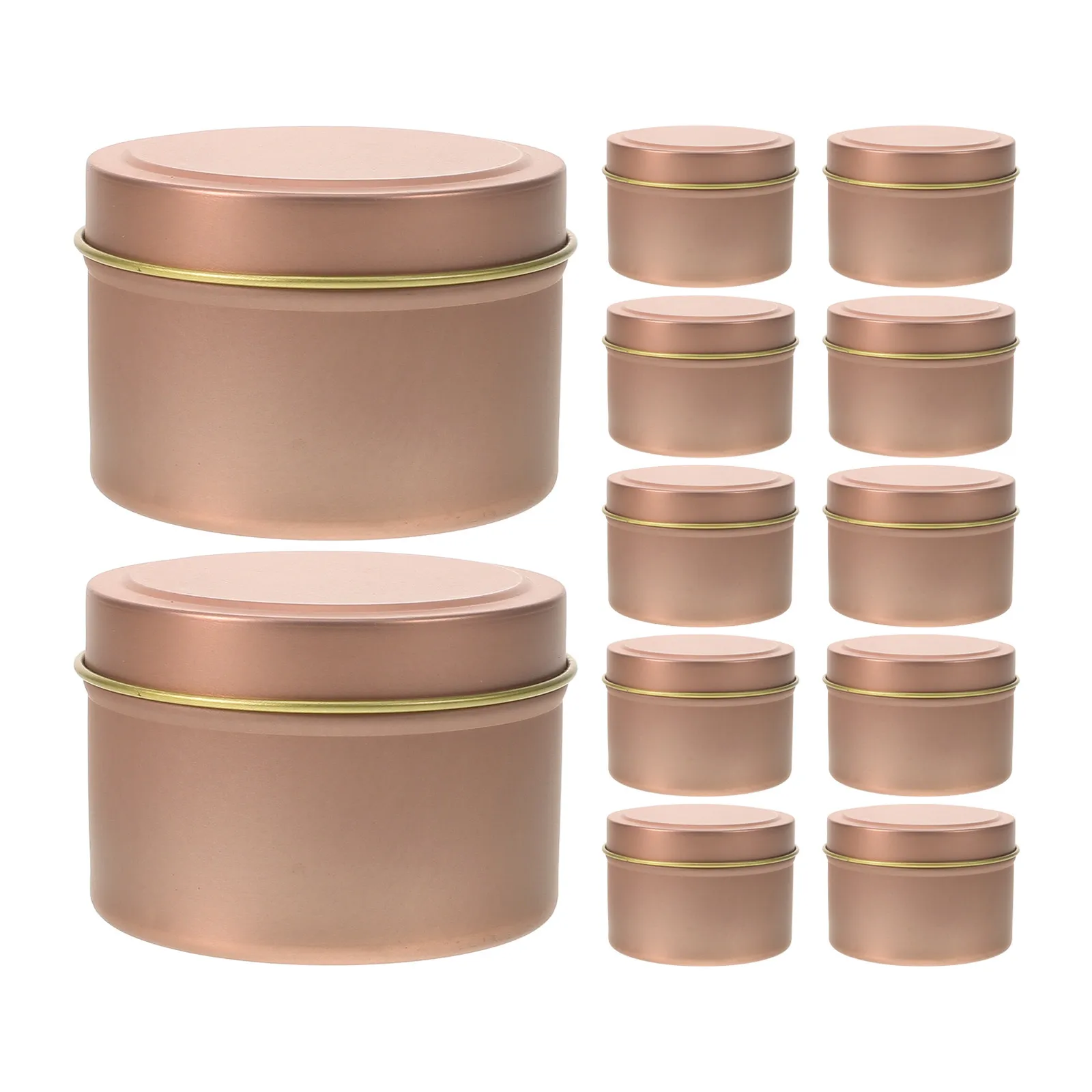 

12 шт. пустых металлических банок круглой формы для самостоятельного изготовления, для ароматерапии, подсвечников, декоративных емкостей для хранения из жести