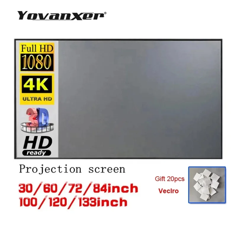 

Портативная проекционная занавеска из искусственной ткани с высокой яркостью для проекторов с низким уровнем яркости