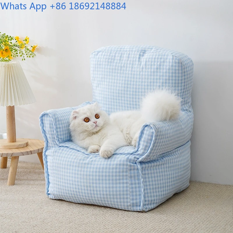 

Диван, всесезонная кровать для кошек, кровать для собак, съемная моющаяся тканевая кровать для кошек, товары для кошек