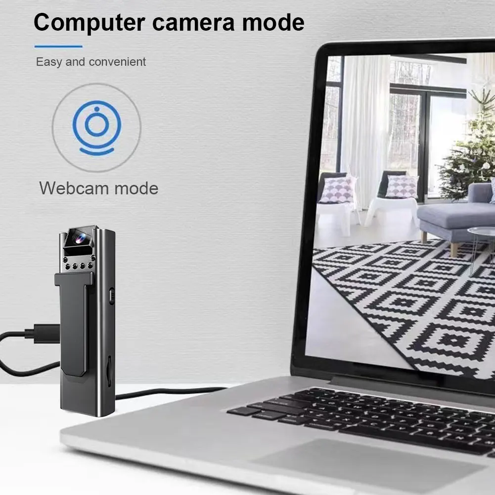 Kamera Mini HD 1080P Perekam Video Digital Kecil Portabel Kamera Tubuh Polisi Camcorder Kecil WIFI Perekam Penegakan Hukum Portabel