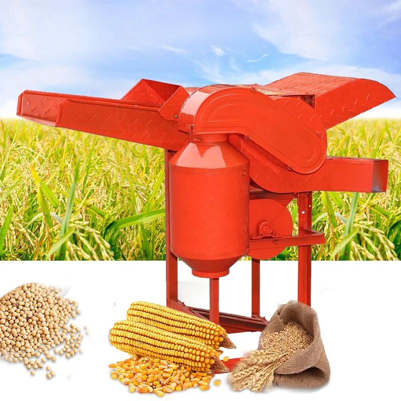 Factory Direct Corn Peanuts Rice Automatic Wheat Bean Harvester Soybean Small Threshing Machine
