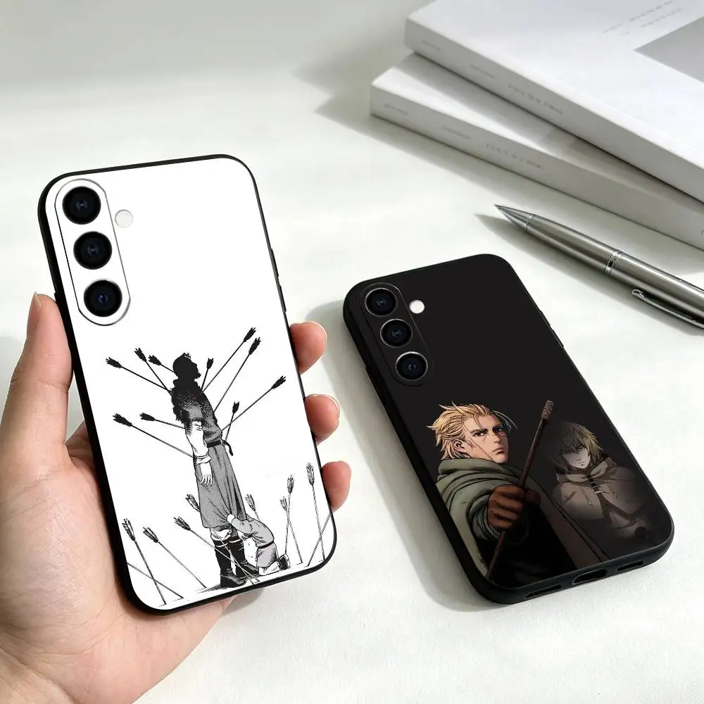 Anime Vinland Saga Phone Case For Samsung Galaxy A73,A72,A71,A70,A53,A52,A51,Soft Silicone Black Cover Gift