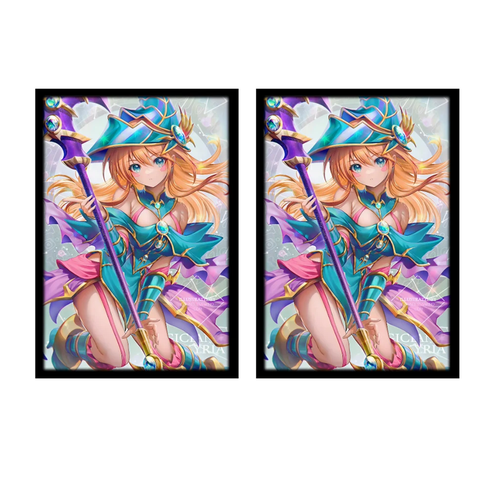 63x90mm 50PCS laser Illustration Anime Card Sleeves Trading Card Sleeves Japanese Card Protector for YGO Game Cards