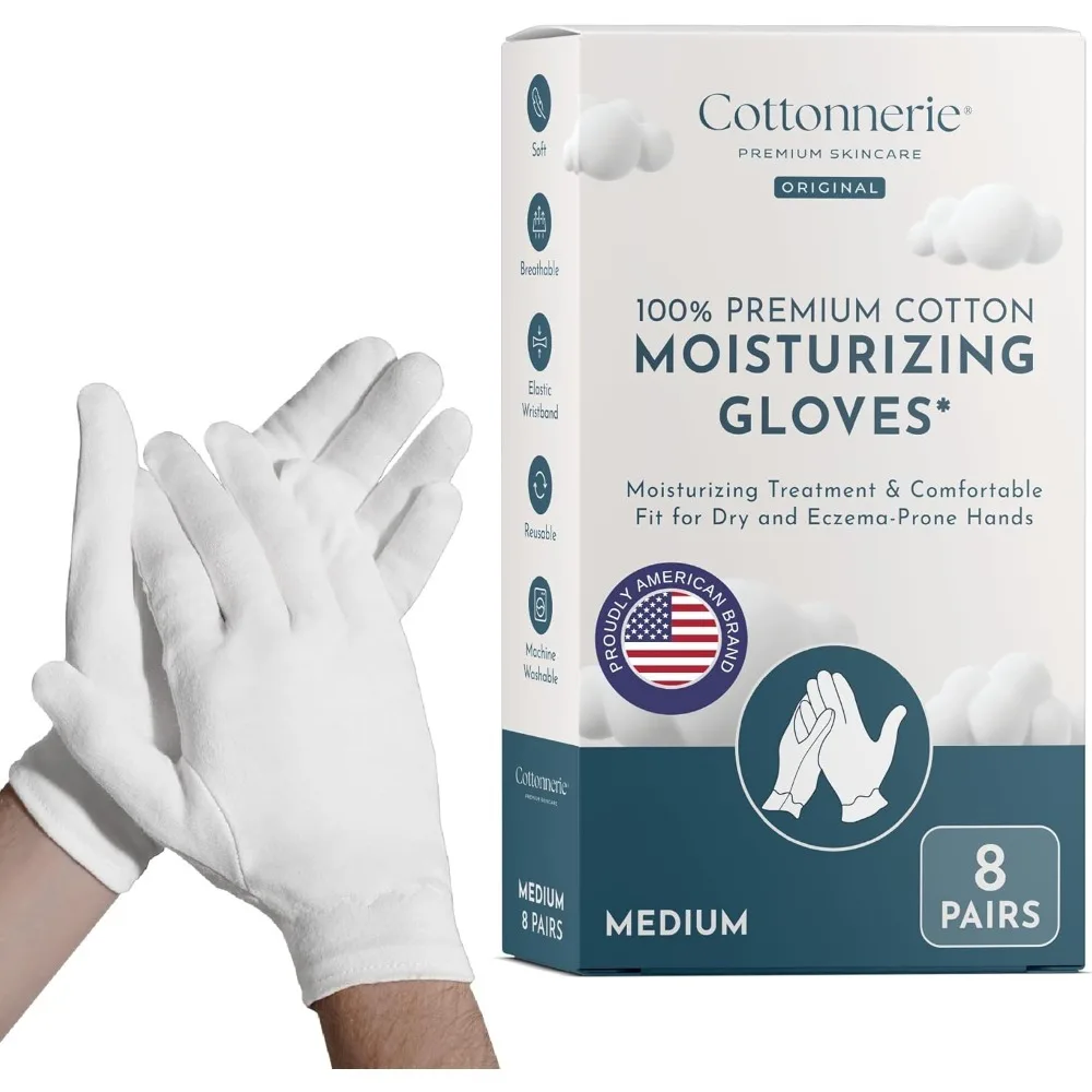 

Оригинальные хлопковые перчатки для сухого сна в руках, увлажняющие перчатки на ночь, увлажняющие перчатки для рук, влажные перчатки для сухих