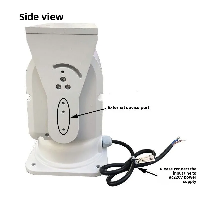 Wireless remote control gimbal outdoor waterproof intelligent electric searchlight heavy duty rotating table 3050 camera