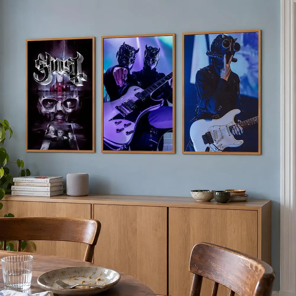 Band Ghost Nameless Ghouls Papa Emeritus Poster Wall Art Print HD Aesthetic Artwork Waterproof Printing For Fans Home Decor Gift