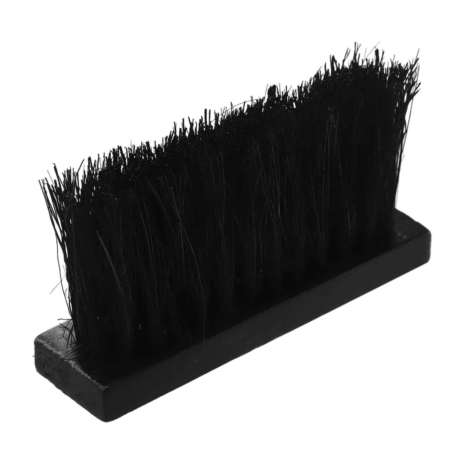 Cepillo cuadrado negro para chimenea, cabezal de limpieza de 13,5x3,5x1,3 cm, herramienta para el hogar, 1 unidad