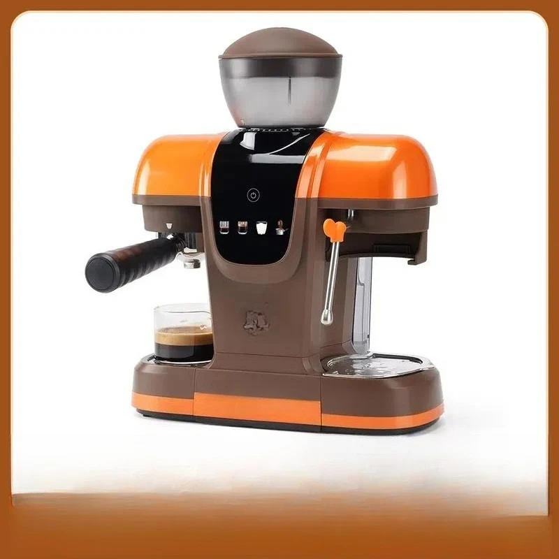 Creative Home Commercial Semi-Automatic Espresso Machine One-Click Brewing Milk Frother Compact Size Plastic Case