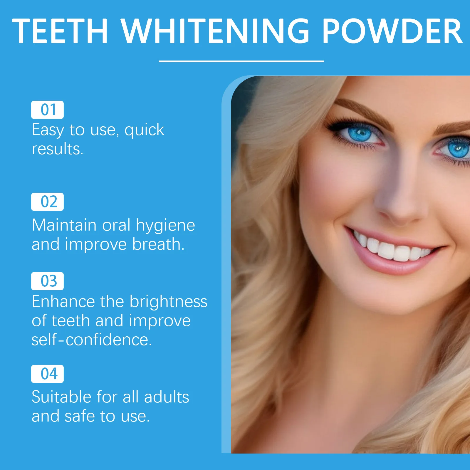 Teeth Whitening Powder Dental Cleaning Teeth Remove Plaque Stains Tartar Mint Refreshing Oral Hygiene Fresh Breath Teeth Powder