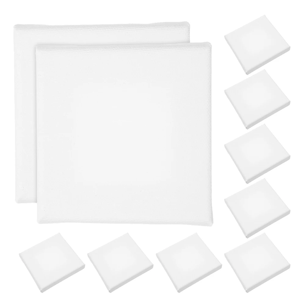

24 Pcs Mini Canvas Board Small Art Panels Cotton Canvases Lightweight Portable Blank Boards for Painting Projects
