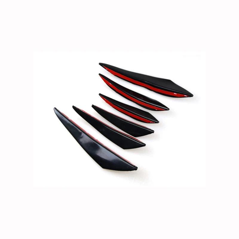 6pcs Universal Front Bumper Decoration Diffuser Splitter Spoiler For Clio 4 E39 Chr Bmw G80 Ford Focus Mk3 Bmw F11 Accessories