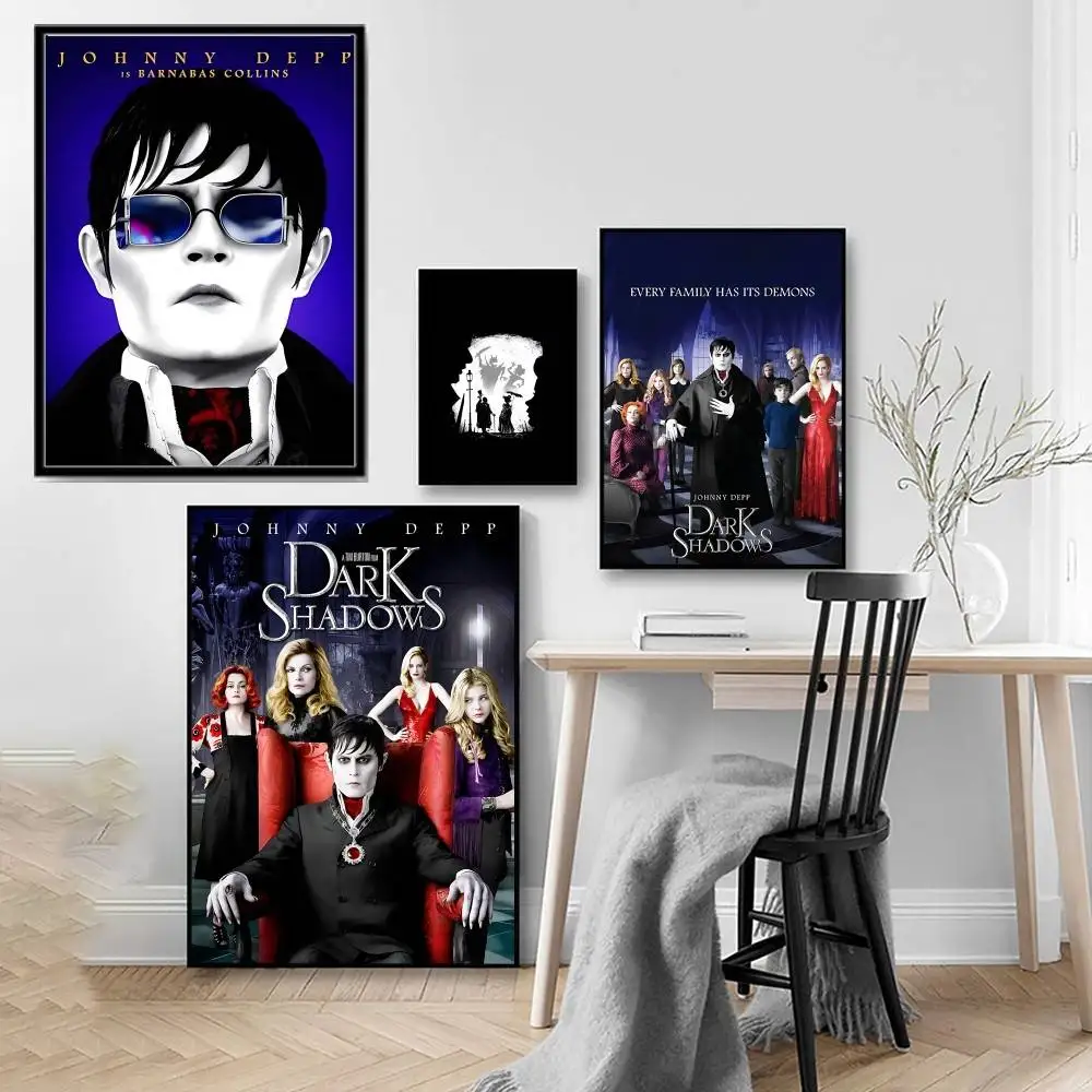 Dark Shadows Poster, hochwertiges Druckposter, wasserdichte Wandkunst, Filmposter für Wohnzimmer, Schlafzimmer, Retro-Raumdekoration, Geschenk