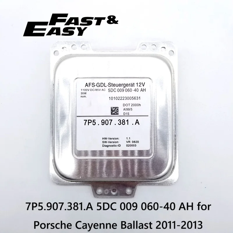 Aftermarket new 7P5.907.381.A 5DC 009 060-40 AH LED xenon headlight module ECU block AFS control unit controller driver starter