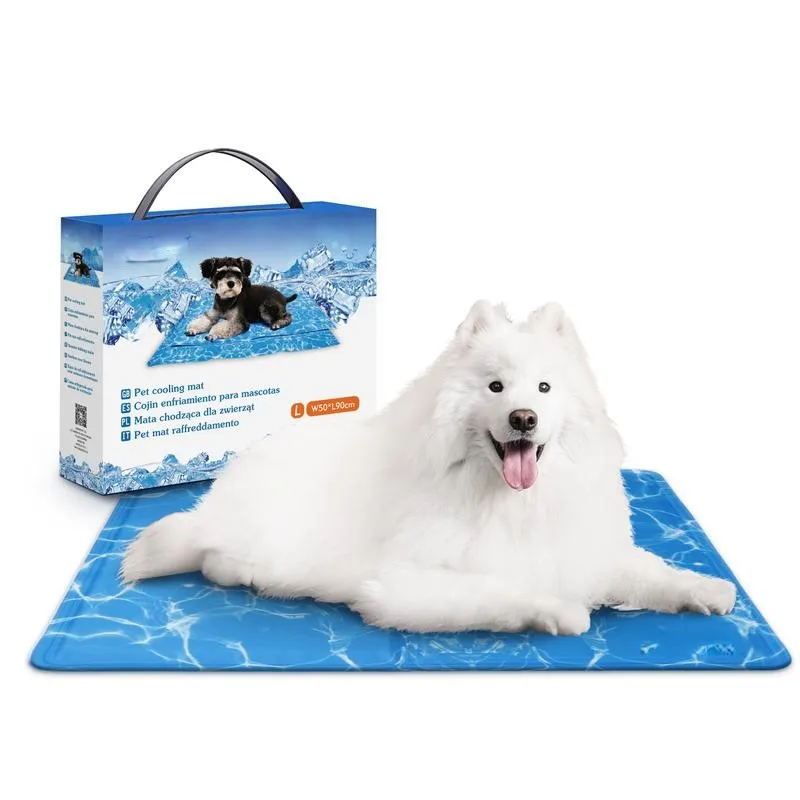 Large Pet Cooling Pad Self-cooling Non-toxic Washable Summer Mat For Dogs Cats Use On Bed Sofa Floor Rest Cushion