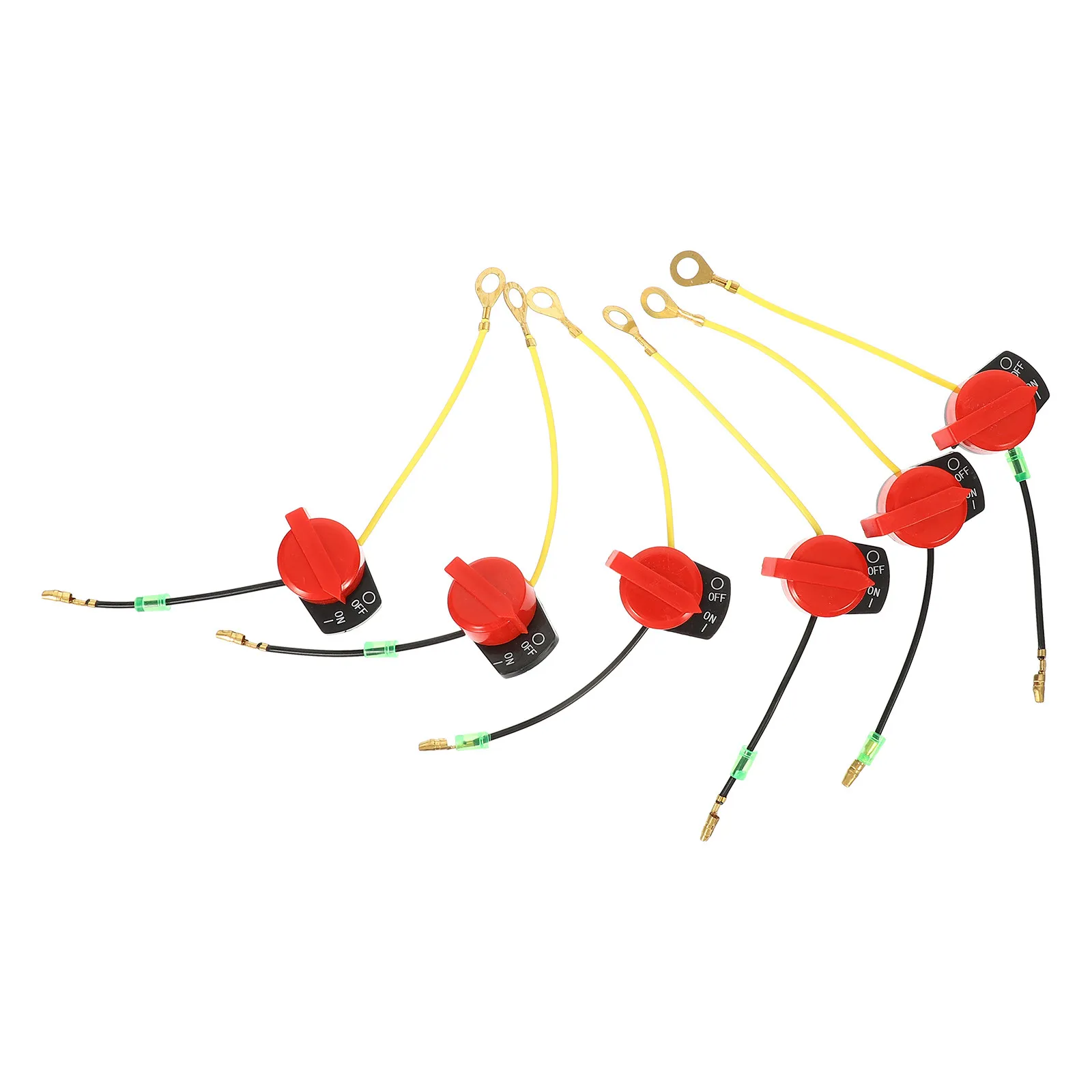 Engine Stop Switch 6 Pack Dual Wire On Off Switch for Lawn Mower Tractor Generator Water Pump Compressor