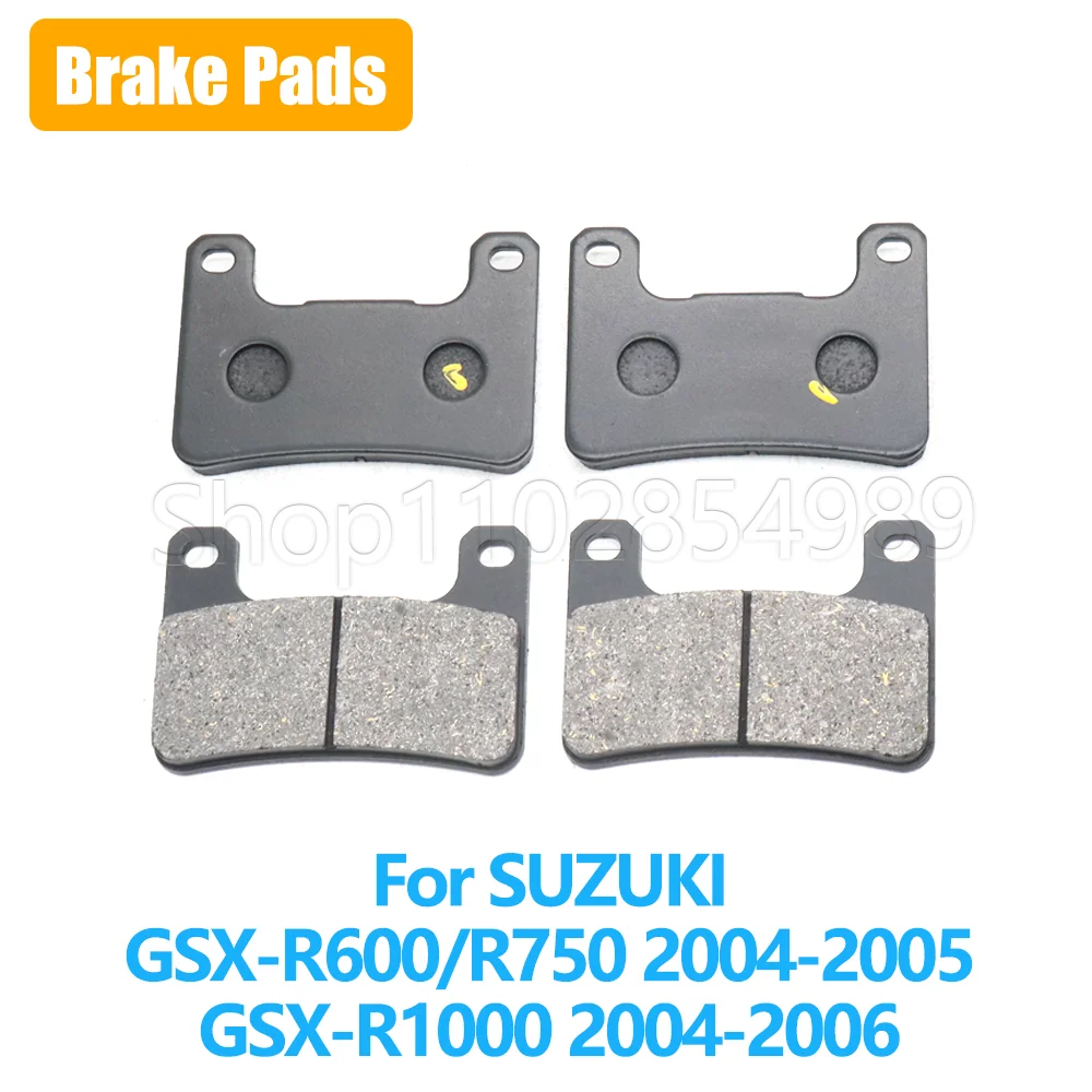 Motorcycle Accessories For SUZUKI GSX R600 R750 GSX-R600 GSX-R750 GSX-R1000 GSXR600 GSXR750 2004 2005 2006 Front Brake Pads