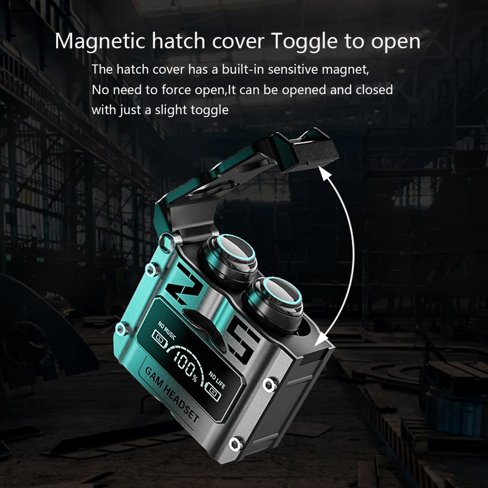 M25 سماعة لاسلكية تعمل بالبلوتوث TWS سماعات رياضية للحد من الضوضاء سماعات تحكم باللمس الألعاب سماعات داخل الأذن للهواتف الذكية