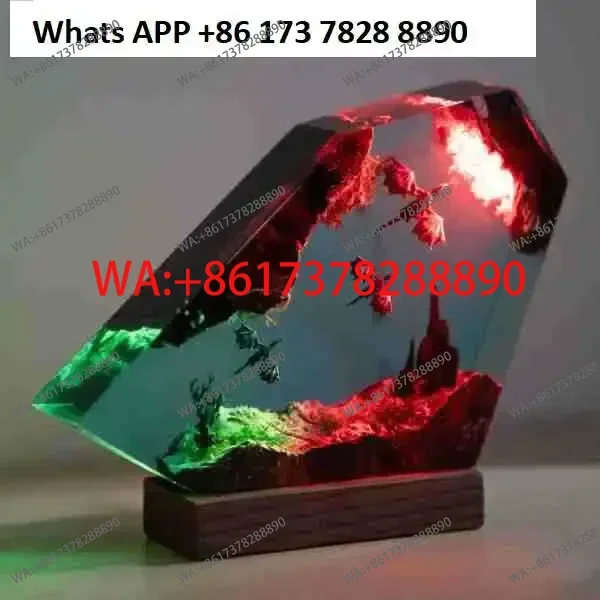 

Ночник из смолы «Огненный дракон и ледяной дракон», 3D-дракон, светильник, предмет интерьера, подарок для него