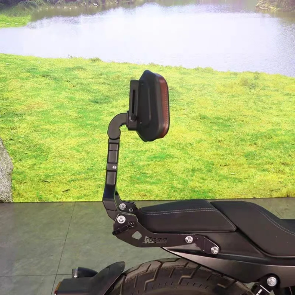 For QJMOTOR SRV600 backrest aluminum alloy tail rack QJ600-12B modified high low backrest tail wing telescopic backrest Flash600