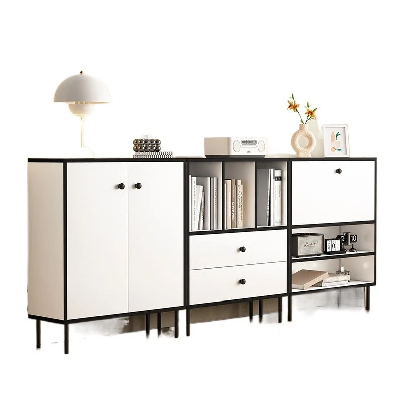Household bookcase simple living room dining side display storage locker