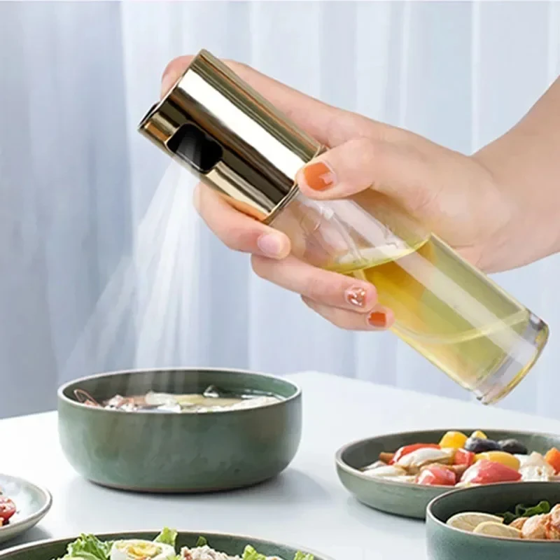 Kitchen Portable Spray Bottle Oil Sprayer Oiler Pot BBQ Barbecue Cooking Tool Can Pot Cookware Household Storage Tool PP Olive