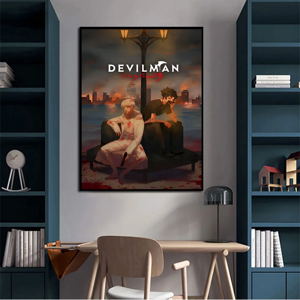 Anime Devilman Crybaby Classic Vintage Posters HD Quality Wall Art Retro Posters for Home Room Wall Decor