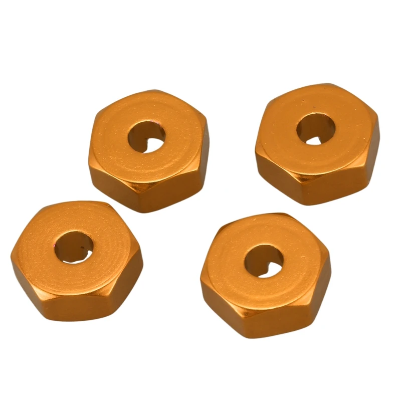 Adaptador hexagonal de cubo de rueda combinador de aleación de aluminio, 12Mm, actualizaciones para Wltoys 144001 1/14 RC, piezas de repuesto para