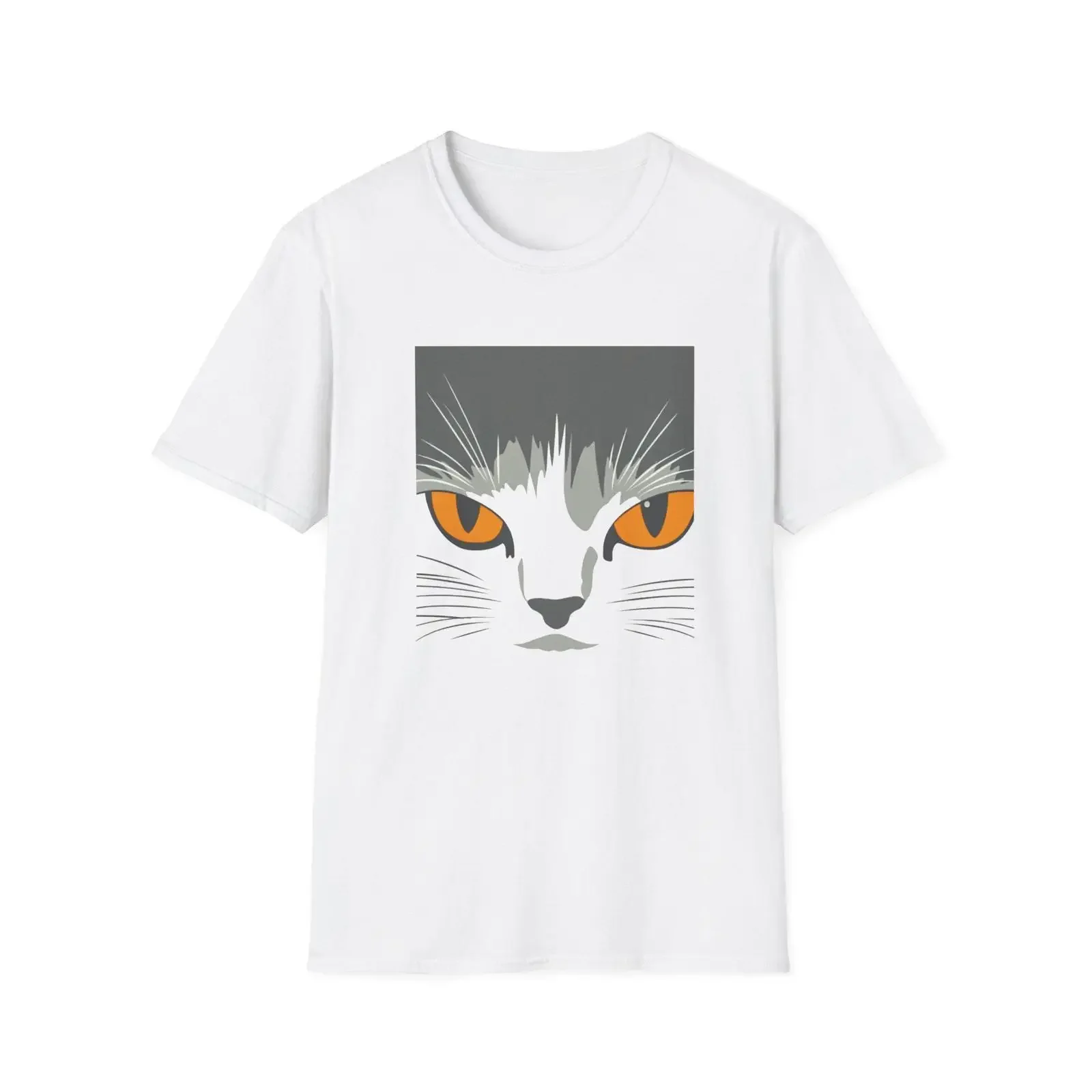 Judging Cat Portrait T Shirt Minimalist Feline for Pet Lovers vintage Washed streetwear Comfortable Unisex designer clothes