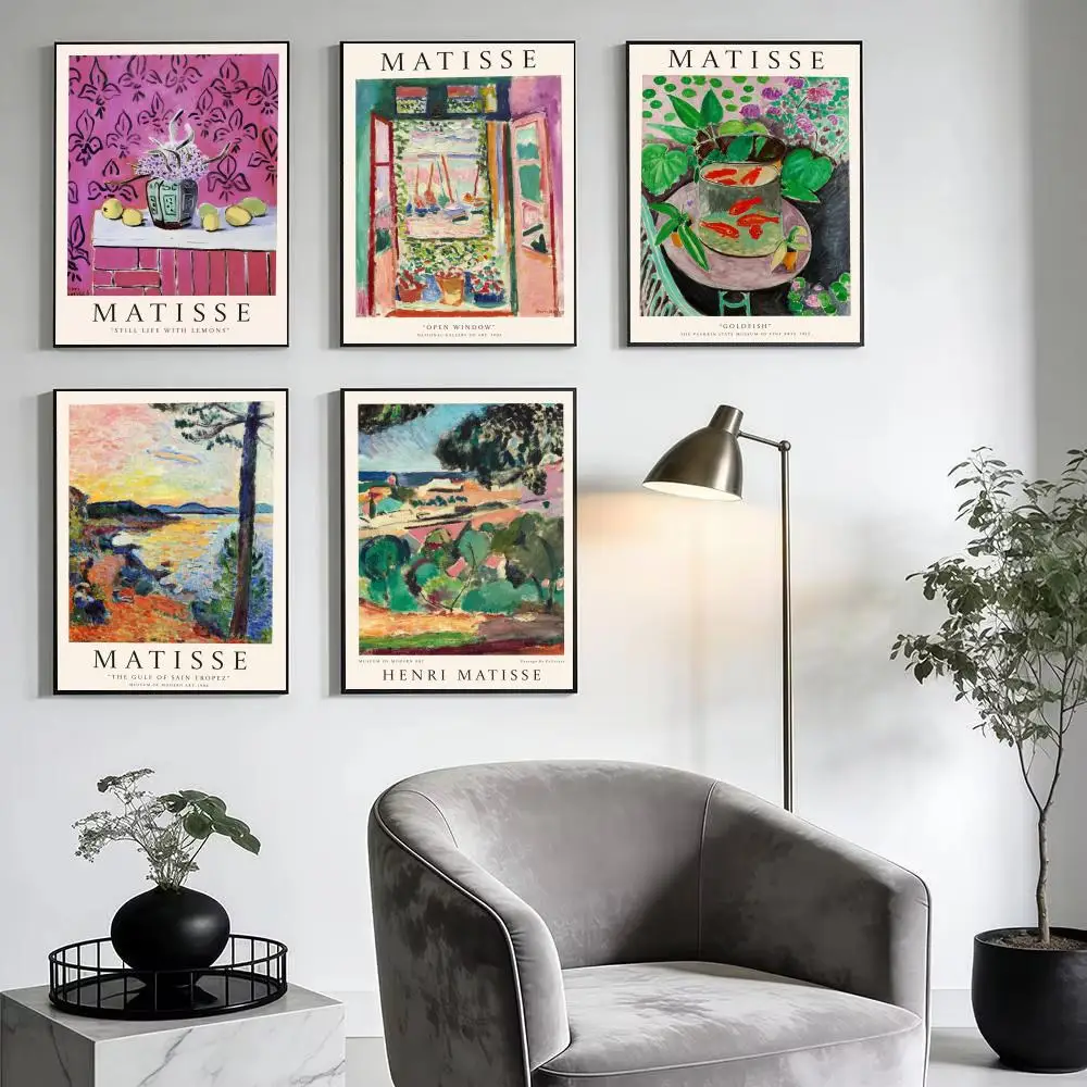 Artist H-Henri Matisse Poster Modern Minimalist Wall Art Prints for Bedroom Living Room Home Decor Interior Gift