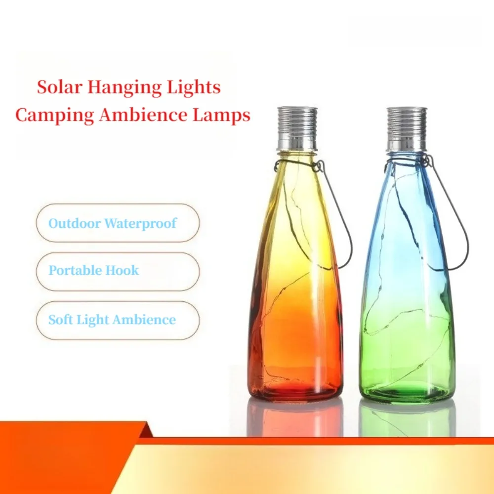 Garden Suncatchers. Solar-Powered Hanging Night Lights Outdoor Ambience Lamps for Camping Villa Garden Courtyard Decoration