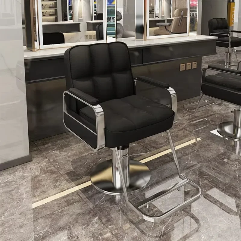 Support Beauty Barber Chair Swivel Professional Styling Classic Chair Shop Salon Luxury Silla Para Barberia Barbershop Furniture