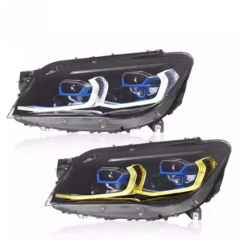 New LED Head Lamp Assembly Upgrade Modified For BMW 7 Series F02 2009-2015 Headlight Dynamic Signal Head Lamp Auto Accessories