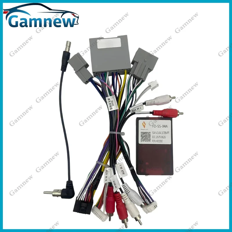Car 16pin Wiring Harness Adapter Canbus Box Decoder Android Radio Power Cable For Ford F150 Raptor 2010-2014