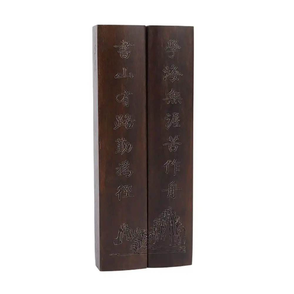 

1Pair Ancient Vintage Wood Paperweight Retro Natural Chinese Paper Weight Traditional Writing Calligraphy Tool Art Supplies