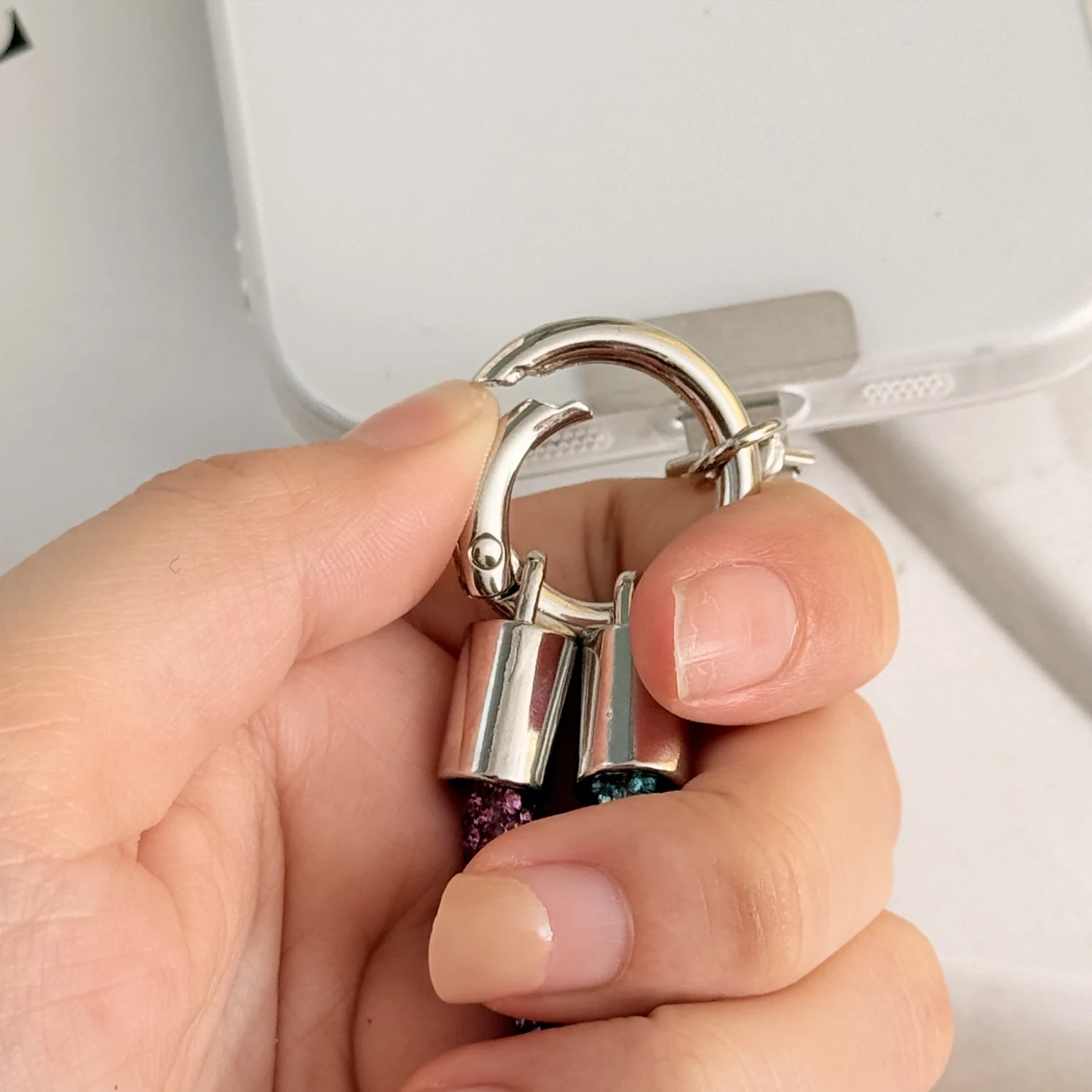 Universal Cellphone Diamond Lanyard Wrist Strap Glitter Flashy Rhinestone Phone Charm Chain Strap Anti-Lost Crystal Hanging Rope