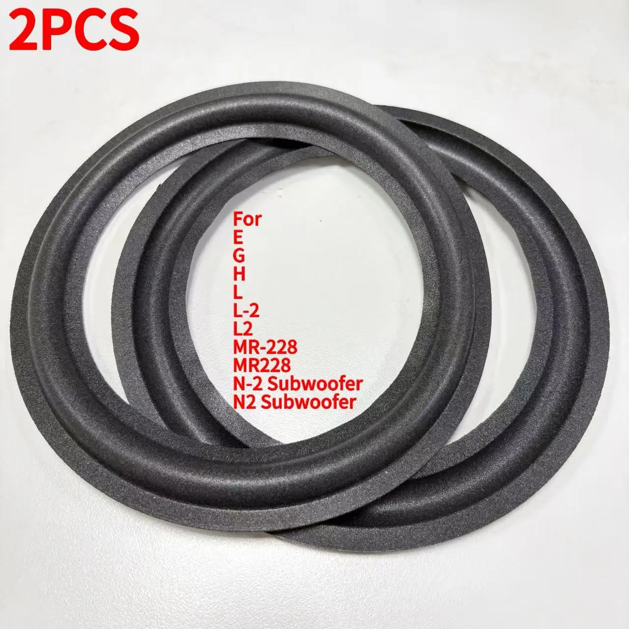For Ohm E G H L L-2 L2 MR-228 MR228 N-2 Subwoofer N2 Subwoofer Speaker Foam Repair Folding Edge Ring （2PCS）