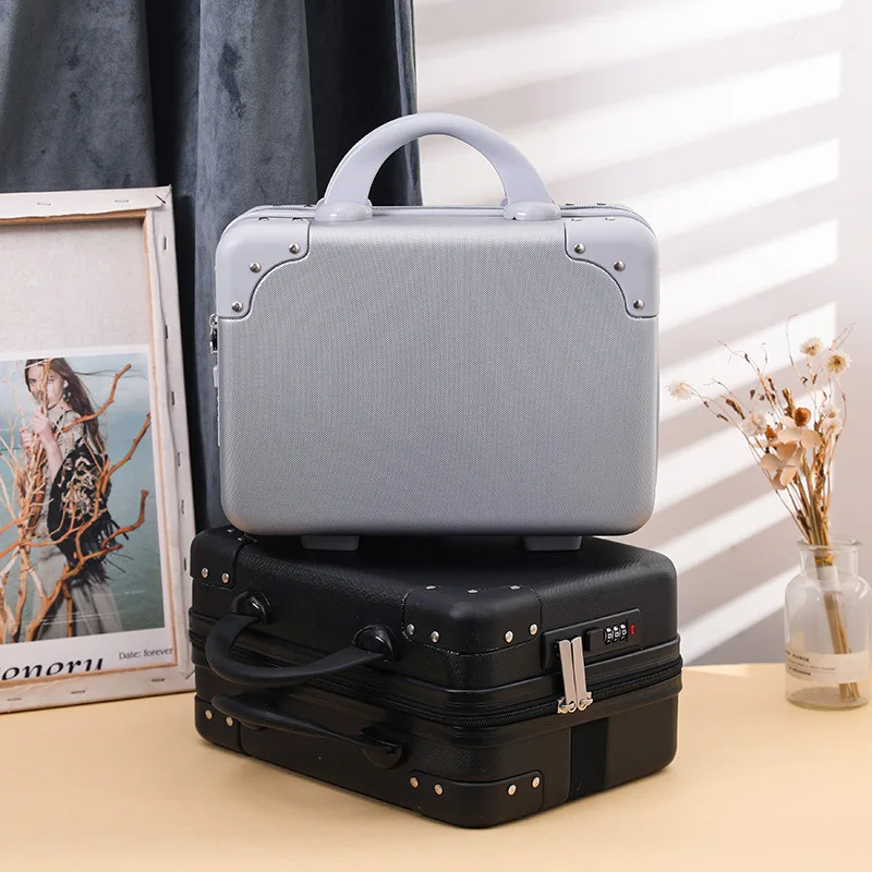 14Inch Hand Luggage Organizer Suitcase Box With Password Lock Mini Luggage Case For Travel Business Portable Laptops Storage Box