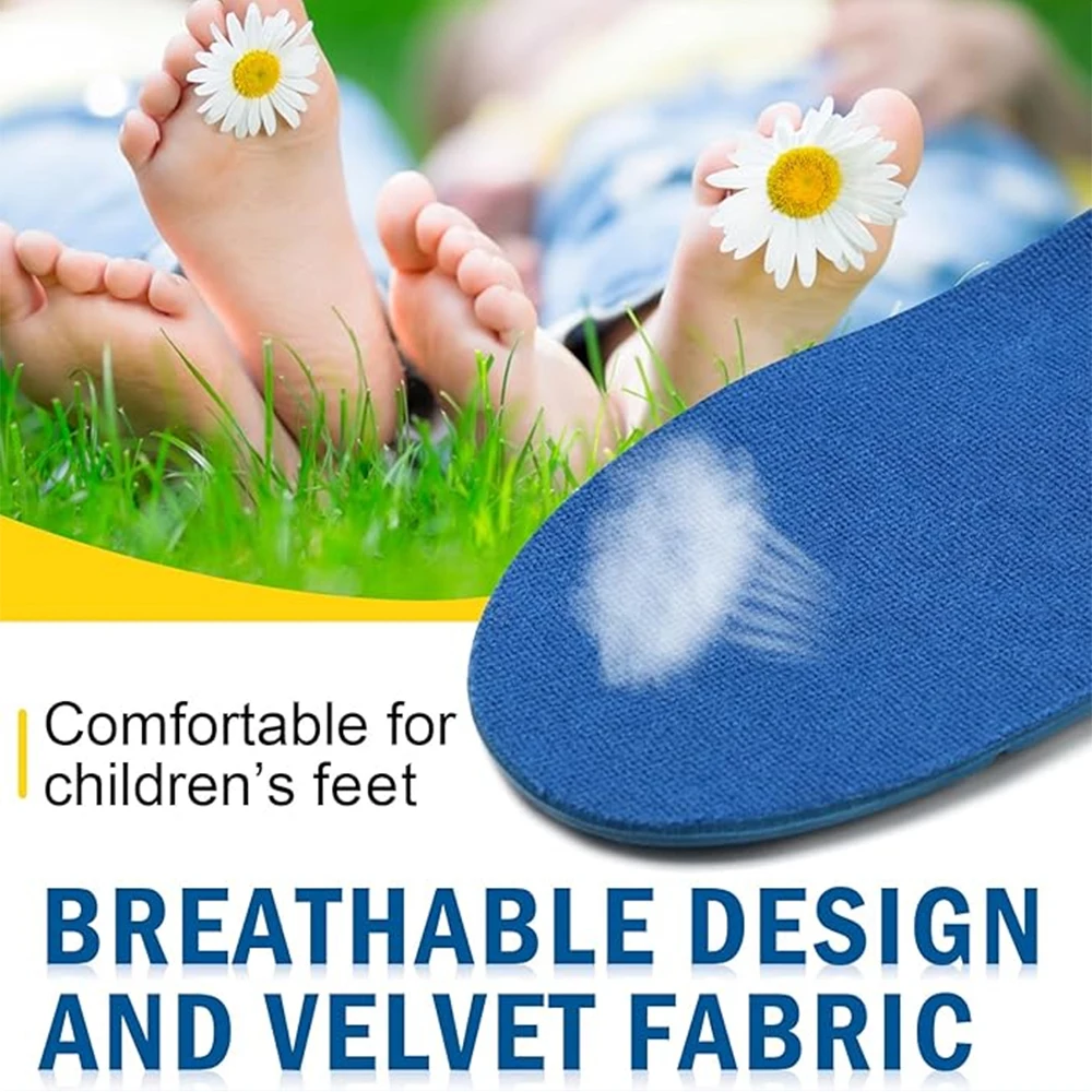 Adult Children's Orthotic Insoles Arch Support for Flat Foot High Arch Plantar Fasciitis Shock-Absorbing Sport Running Shoes Pad view 4