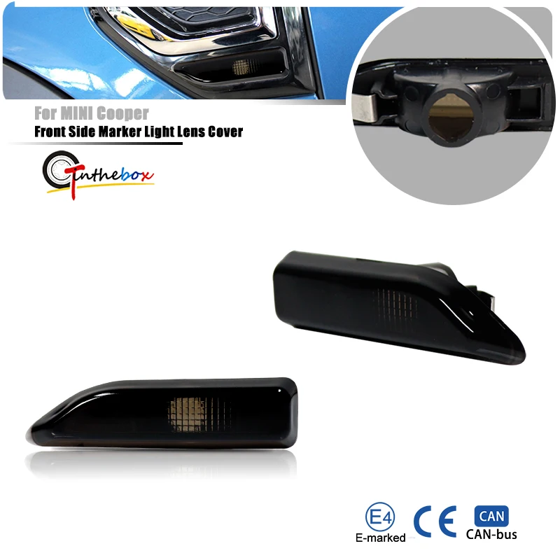 

Передний боковой габаритный индикатор, указатели поворота, крышка корпуса для MINI Cooper F60 Countryman 2017-up, без лампочки, автомобильные аксессуары