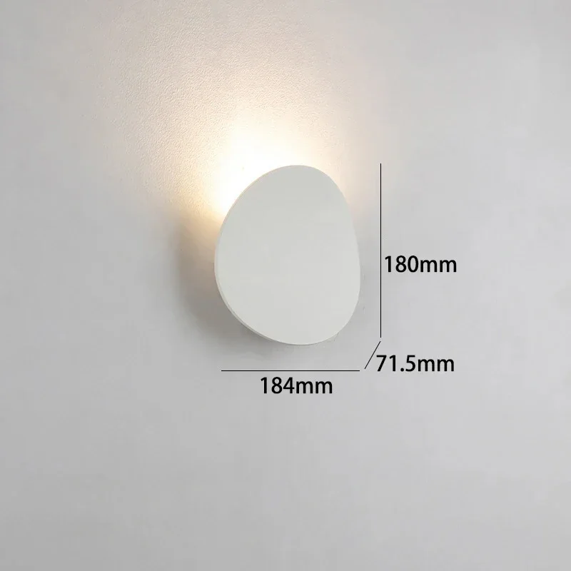 Applique Murale LED Circulaire au Design Minimaliste Moderne, Luminaire Décoratif d'Nik, Idéal pour un délégations, un Foyer ou une Chambre à Coucher