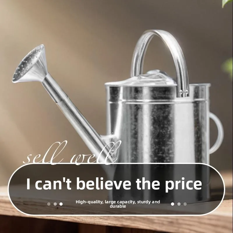 

Thickened Galvanized Watering Can Leak-Proof Large Capacity Garden Tool for Watering Flowers And Vegetables Home Use