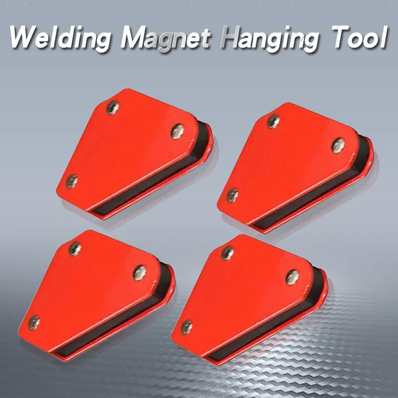 4 قطعة لحام المغناطيس حامل مغناطيسي 45/90/135 درجة 9LB السهم المشبك المشبك المغناطيسي لأدوات تحديد المواقع لحام