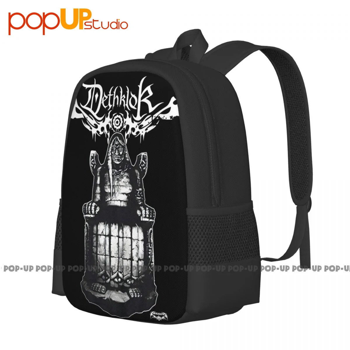 Metalocalypse Dethklok Statuely Backpack Large Capacity Vintage Swimming Sports Bag Riding Backpack