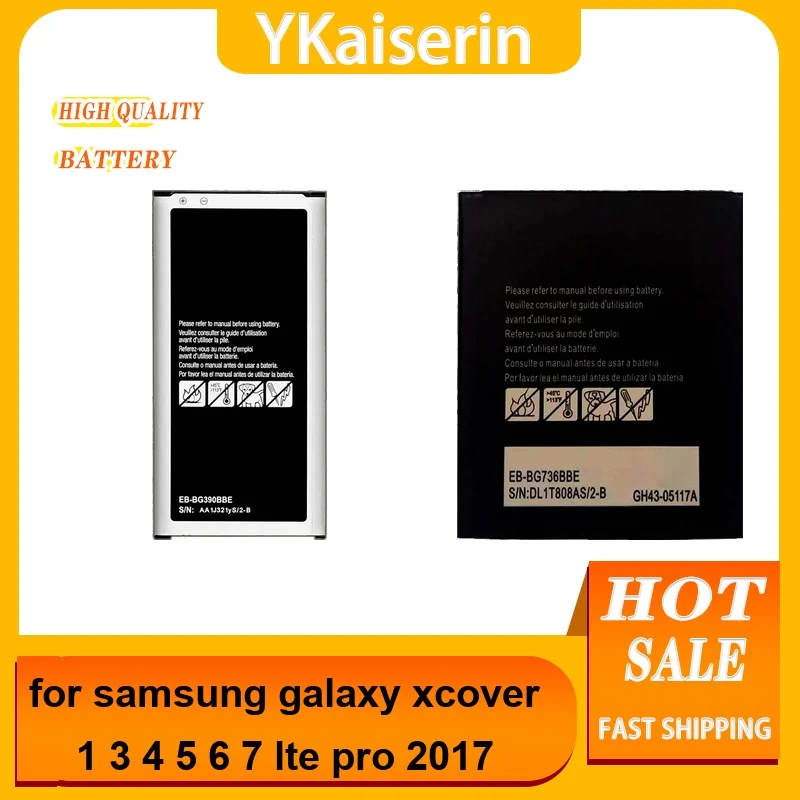 Mobile Phone Battery EB-BG715BBE EB-BG390BBE EB-BG736BBE For Samsung Galaxy Xcover 1 3 4 5 6 7 Lte Pro 2017 1800-4500Mah