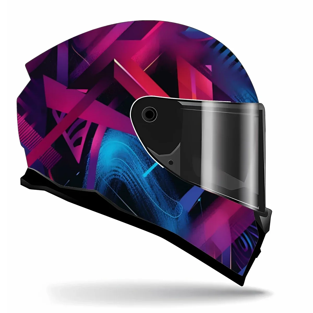 Dynamic Comic Style Full Helmet Wrap Sticker Motorcycle Helmet Racing Graphic Decal Vinyl Wrap Helmet Decorative Sticker