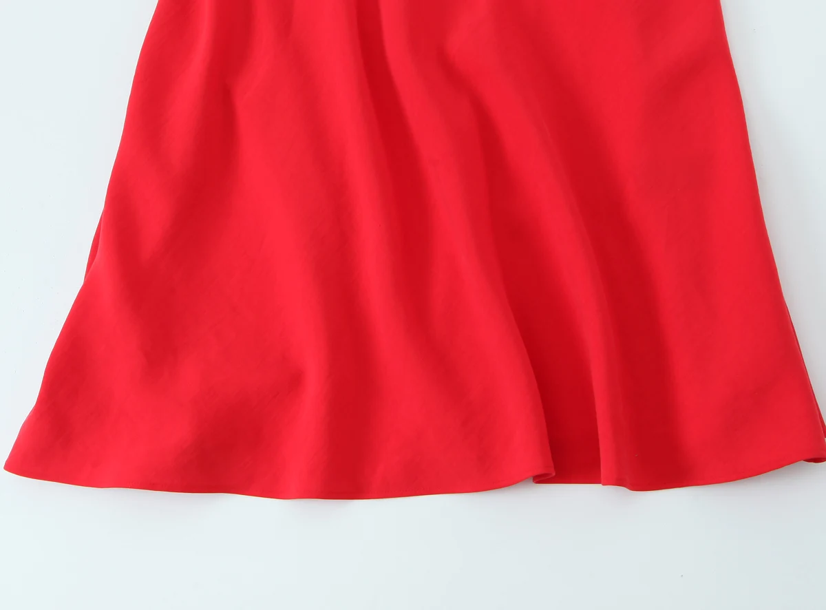 KONDALA Summer Red Backless Cami Long Dress Women's Sexy V-neck Cami Dress 2025 Fashion Casual Beach Romantic Date Mujer Dress