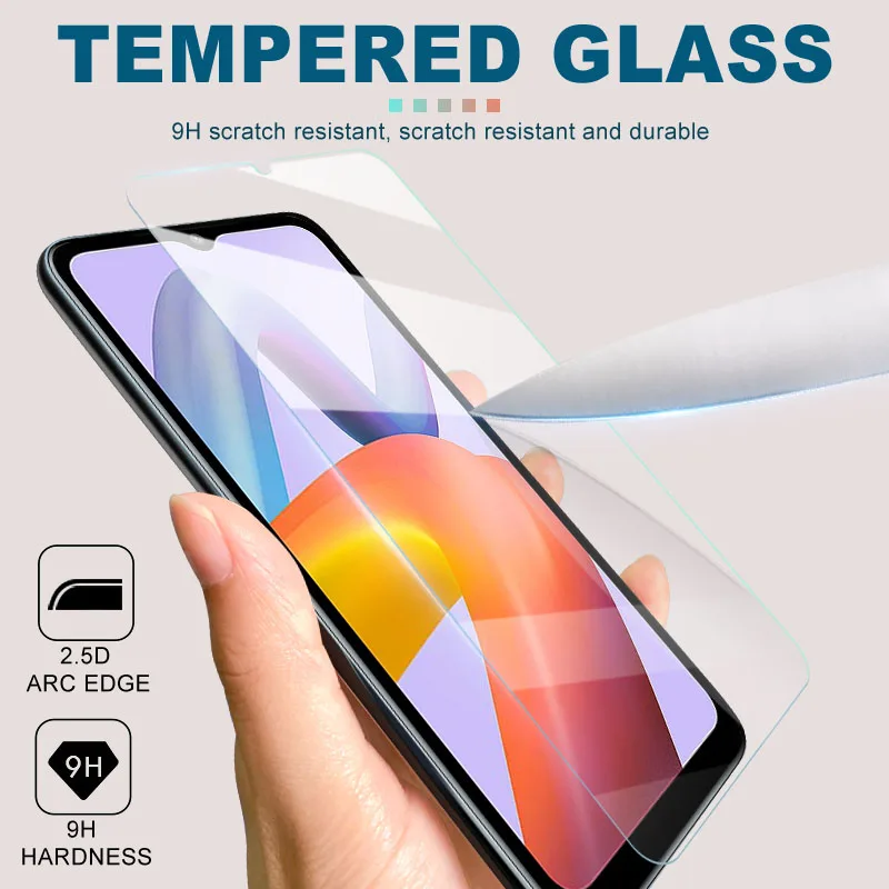 4Pcs Tempered Glass For Xiaomi Redmi Note 8 9 Pro Max 8T 9S 9T A1 A2 Plus Screen Protector For Redmi 8A 9A 9T 9C NFC Glass Film