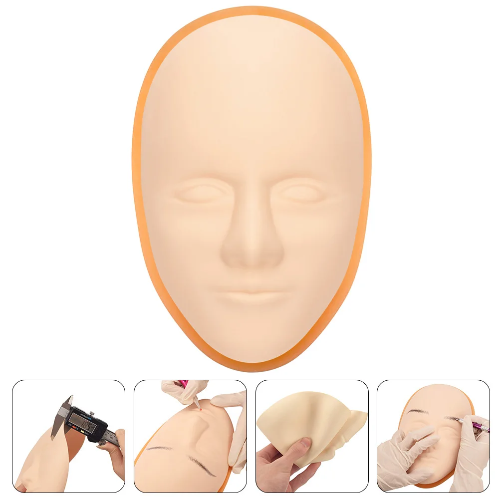 

Fake Blank Practice Skin Eyebrow Tattoo Silicone Mannequin Face Artificial for Makeup
