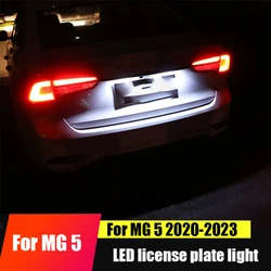 For MG 5 2023 2022 2021 2020 LED license plate lamp rear lighting white light blue light exterior decoration modification