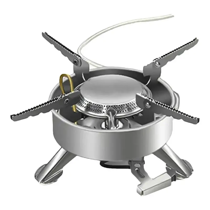 

Туристическая плита для кемпинга, маленький складной ветрозащитный рюкзак, ультратонкая портативная уличная плита для дома и сада